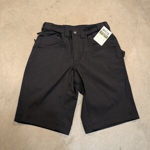 NWT Duluth Mens 32 DryFlex Fire Hose Shorts Dark Gray 13" Inseam Wicking